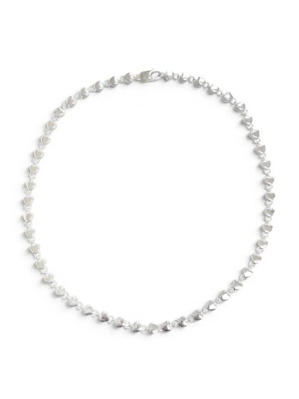 Tiffany & Co Vintage Puff Heart Necklace 925 Sterling Silver